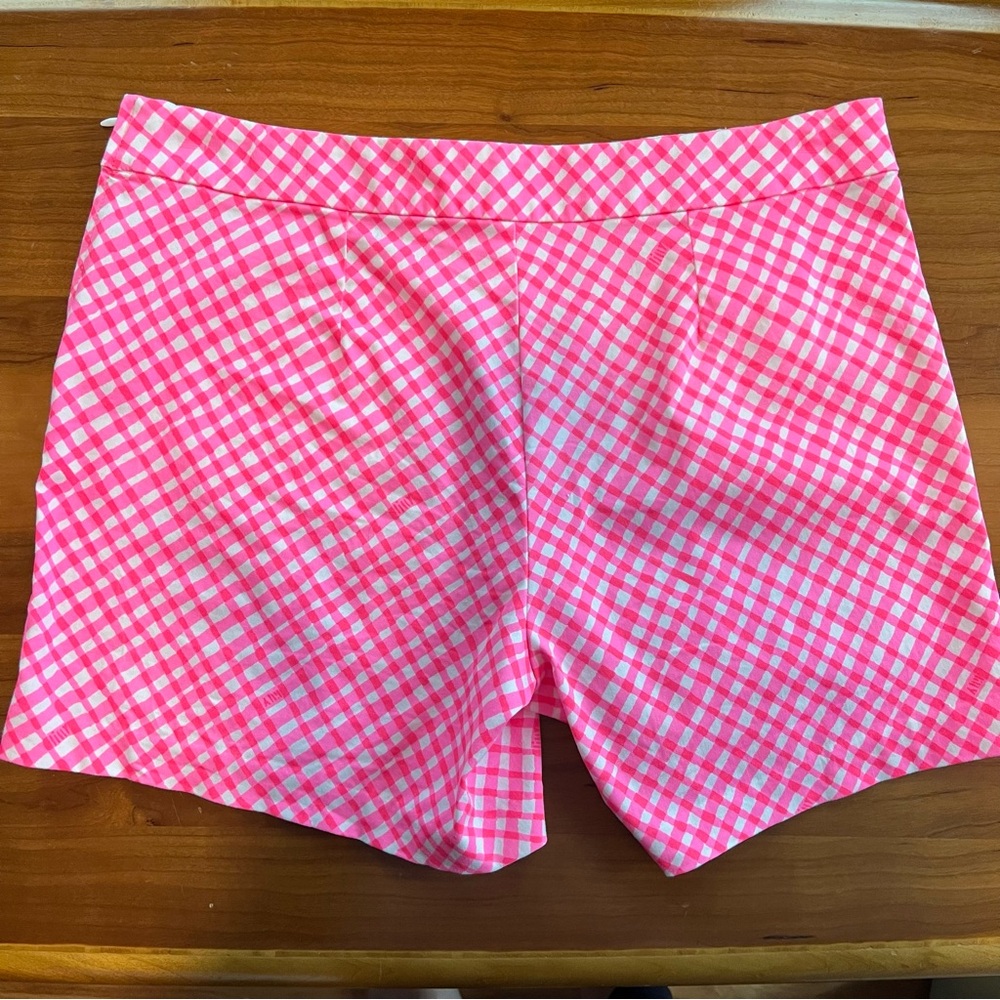 Lilly Pulitzer Arabeth Pink Gingham Women Shorts - Picture 10 of 10